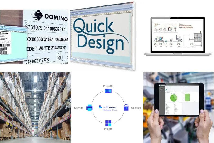 Gamma software nimax gestione linea di produzione codifica e marcatura labelling etichettatura