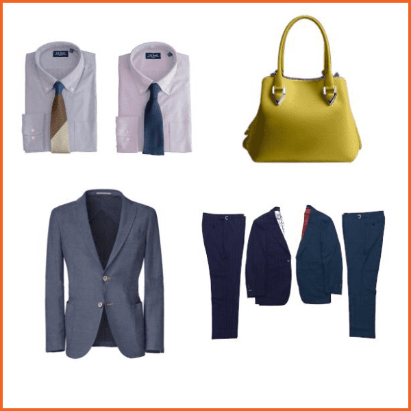 cornice arancione abbigliamento